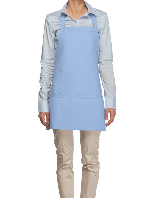 Adult Light Blue Short Bib Aprons